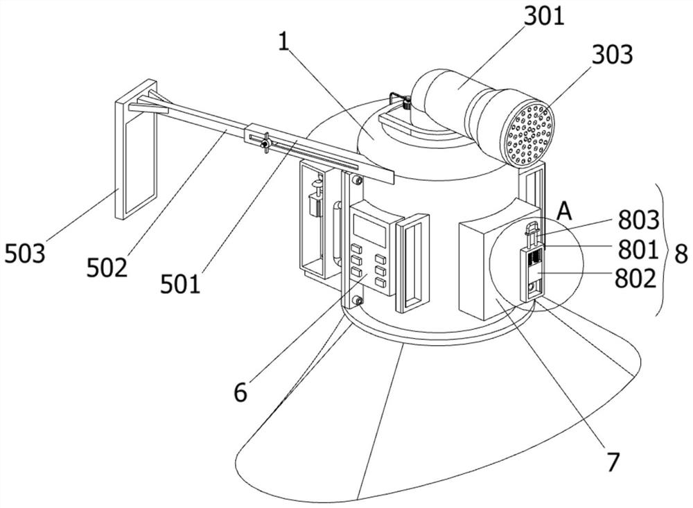 Wearable medical anti-epidemic device with heat dissipation structure