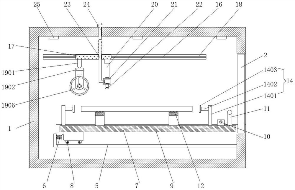 Coating device with dust removal mechanism for electromagnetic shielding door processing