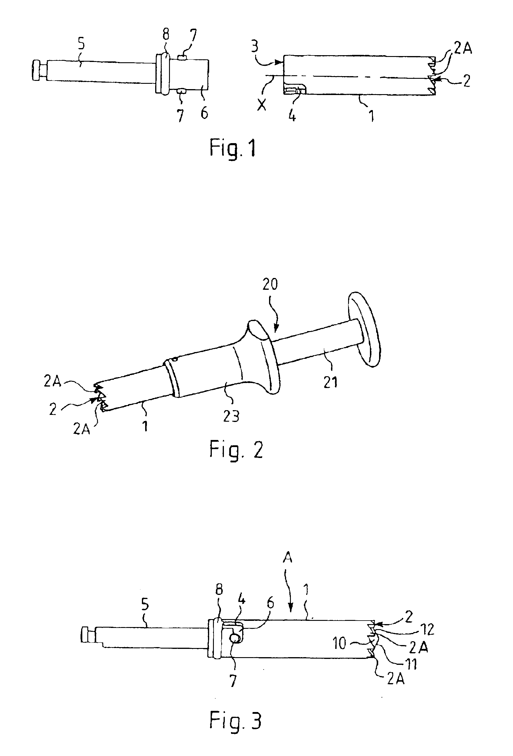 Drilling device comprising a bone recuperating trephine