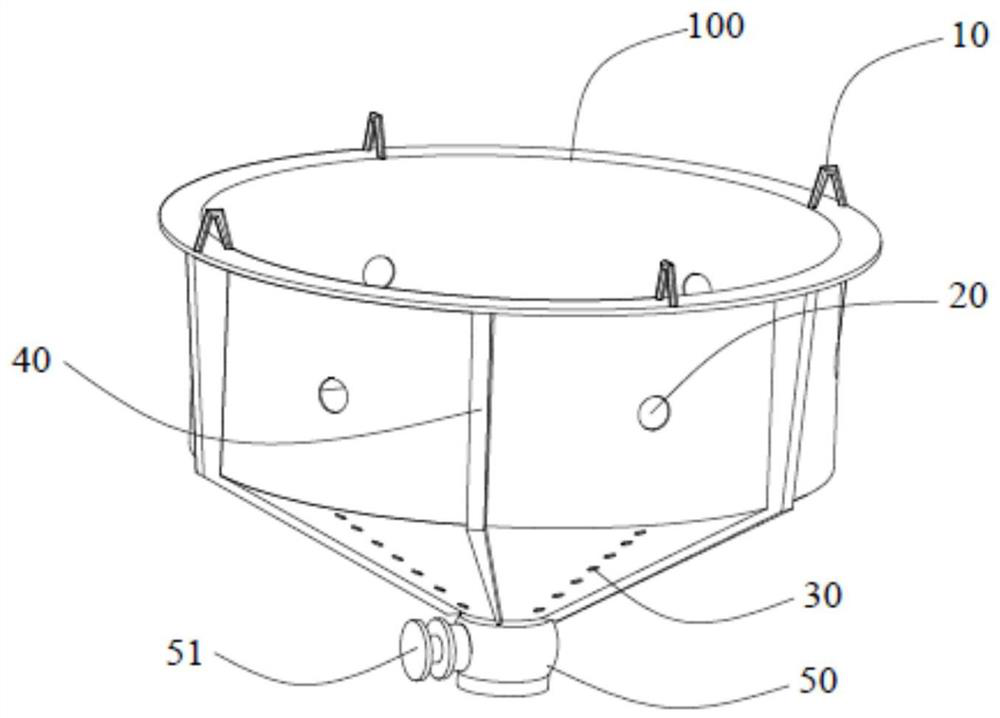 Lifting bucket for underwater sludge cleaning