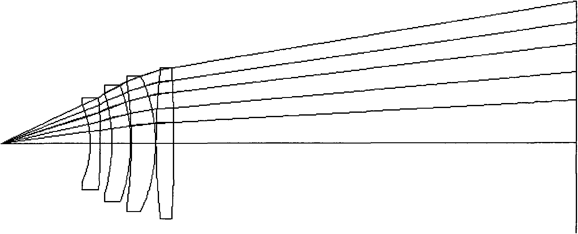 Wide-aperture optical lens for laser