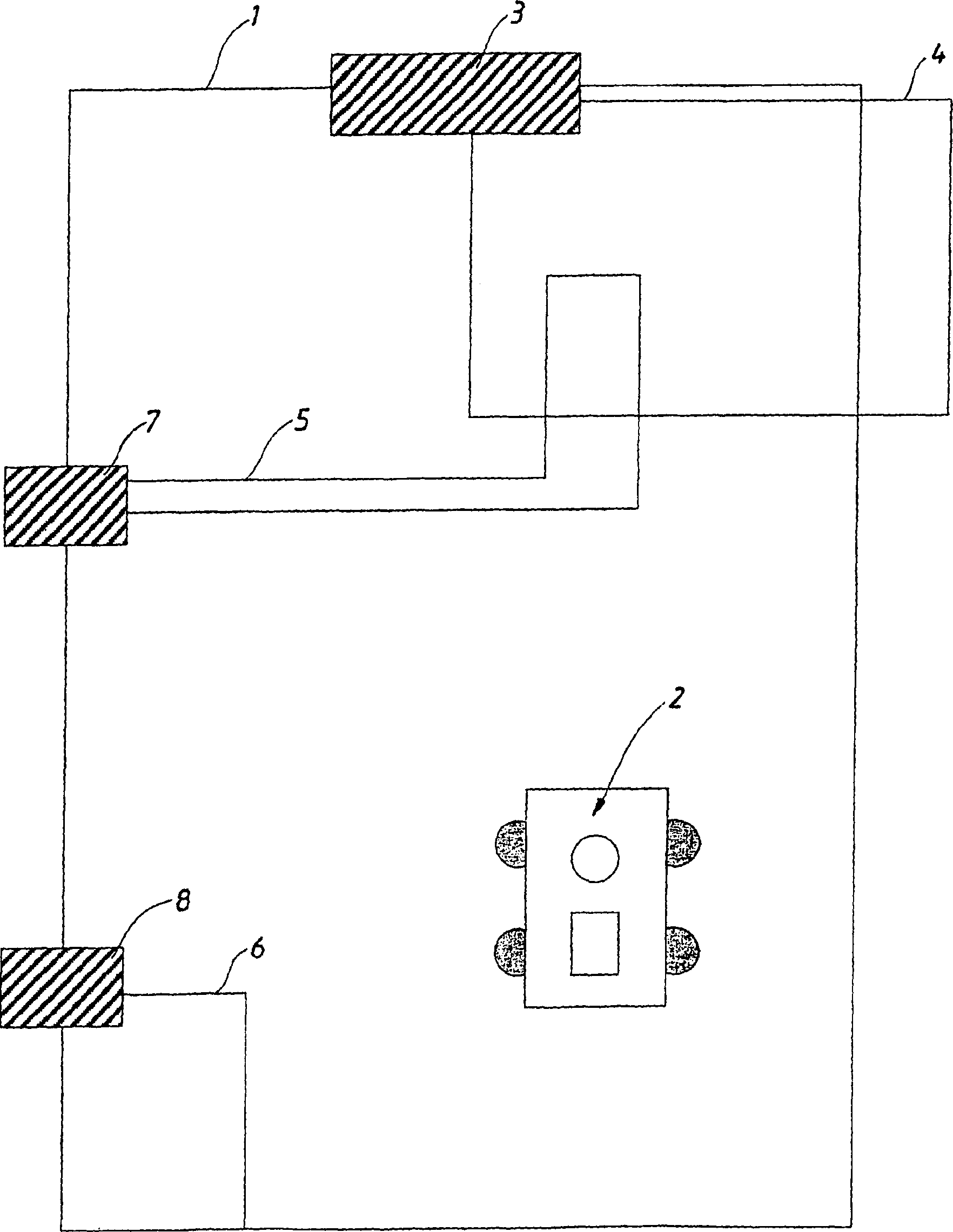 Electronic demarcating system