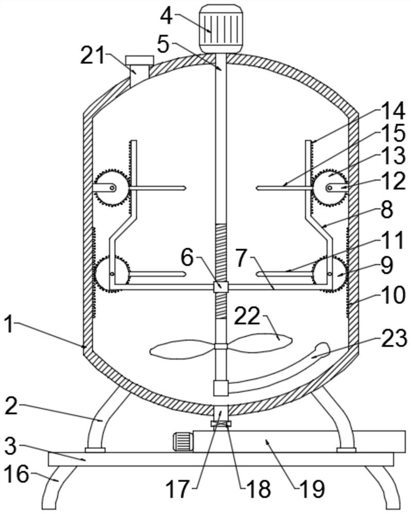 Reaction kettle for mining water-swelling water shutoff material