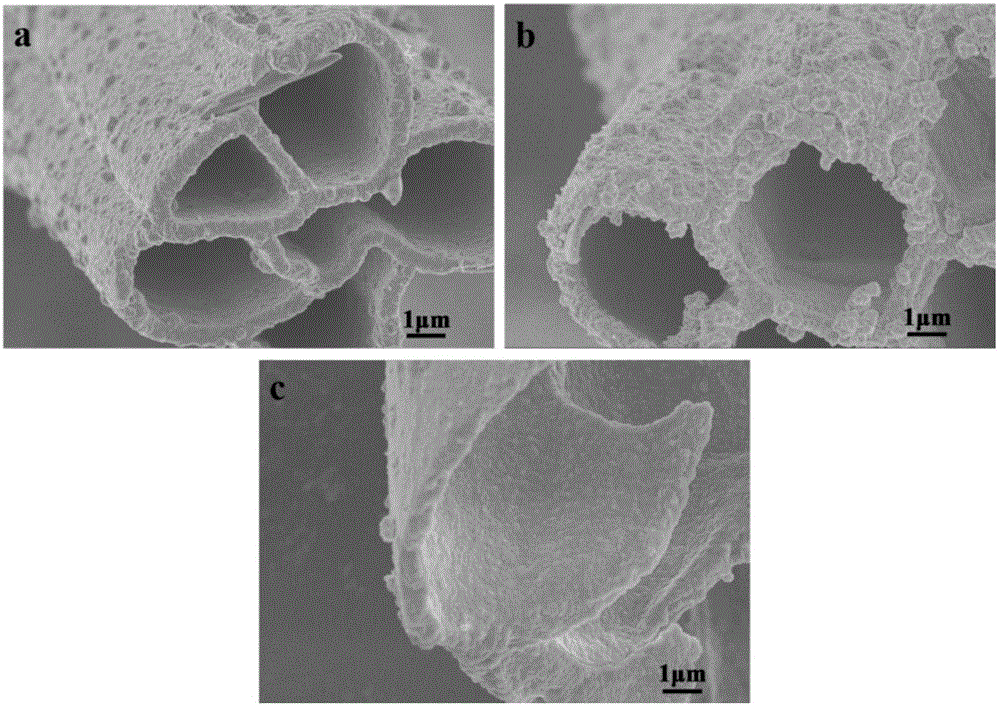 Preparation method of compound powder with tubular biochar-coated SnO&lt;2&gt; structure and application of compound powder