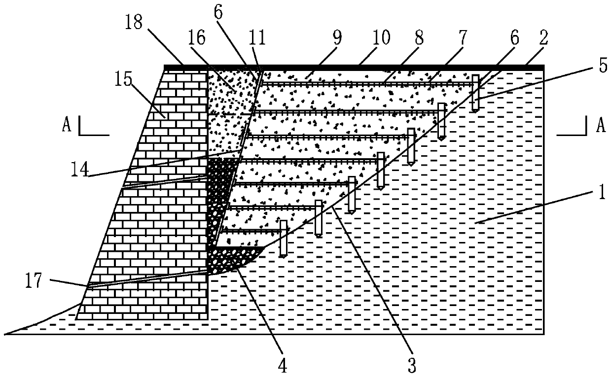 Road landslide emergency and permanent retaining integrated structure and construction method thereof