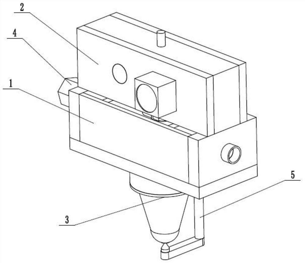 Anti-blocking spray head of continuous carbon fiber 3D printer