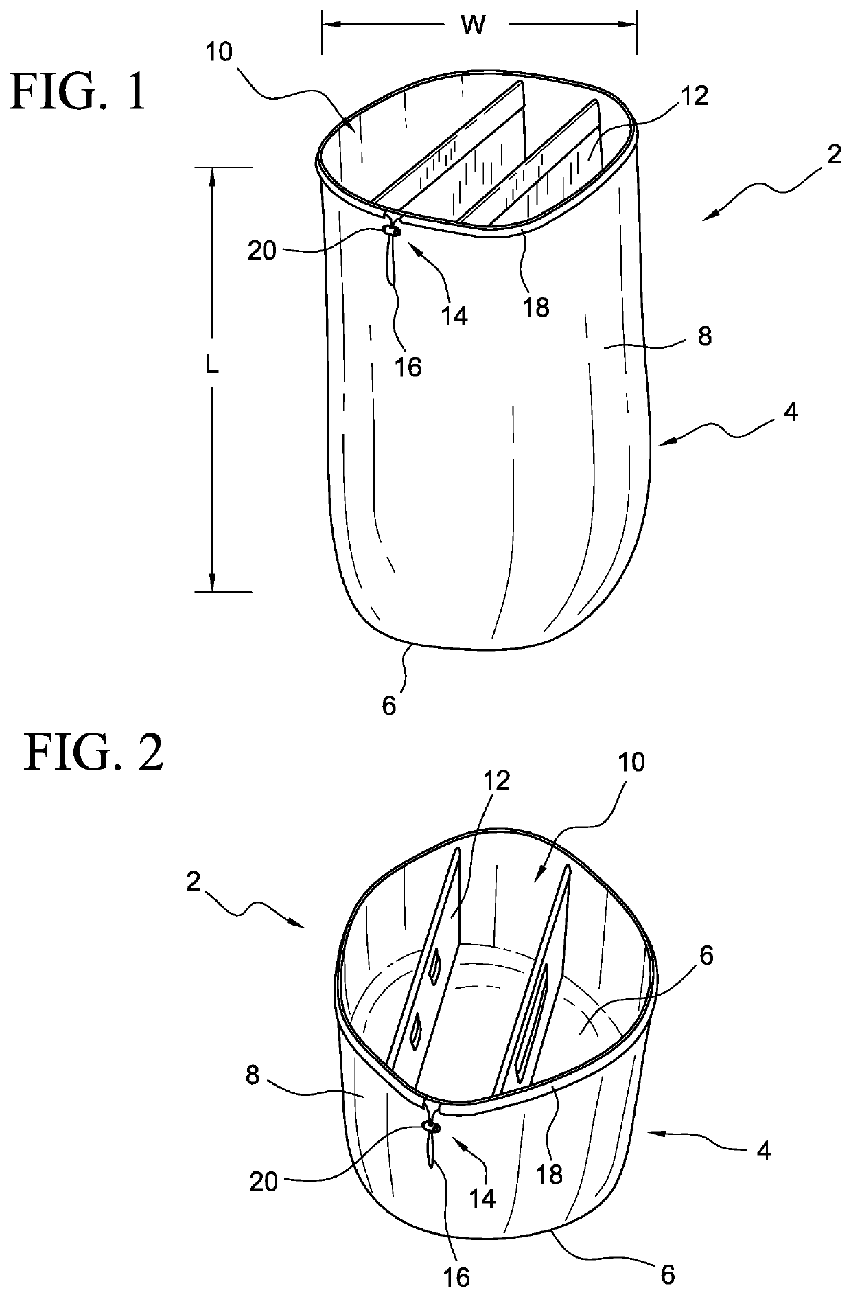 Container with a plurality of inner compartments