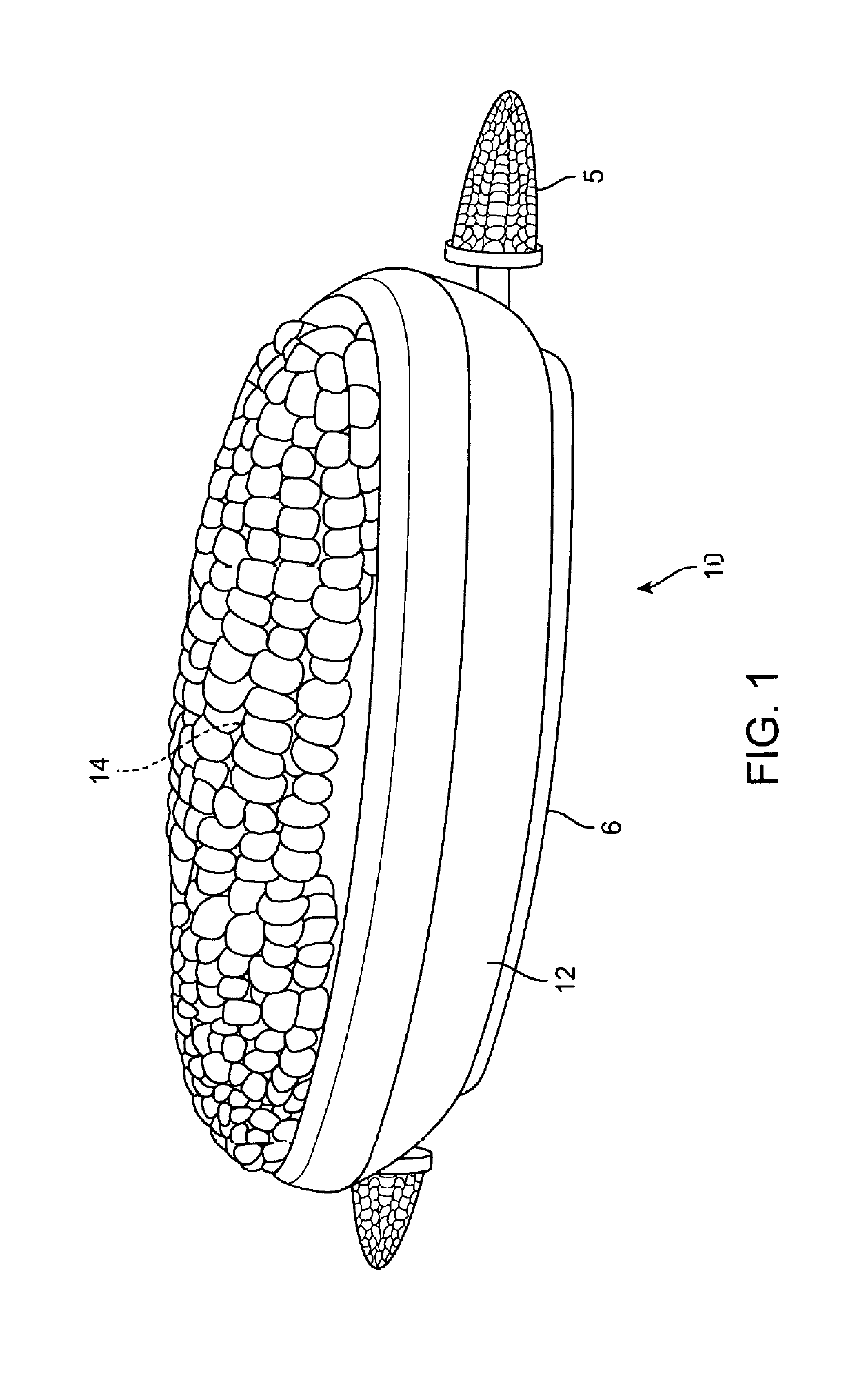 Manual device for maxdimizing application of butter to an ear of corn