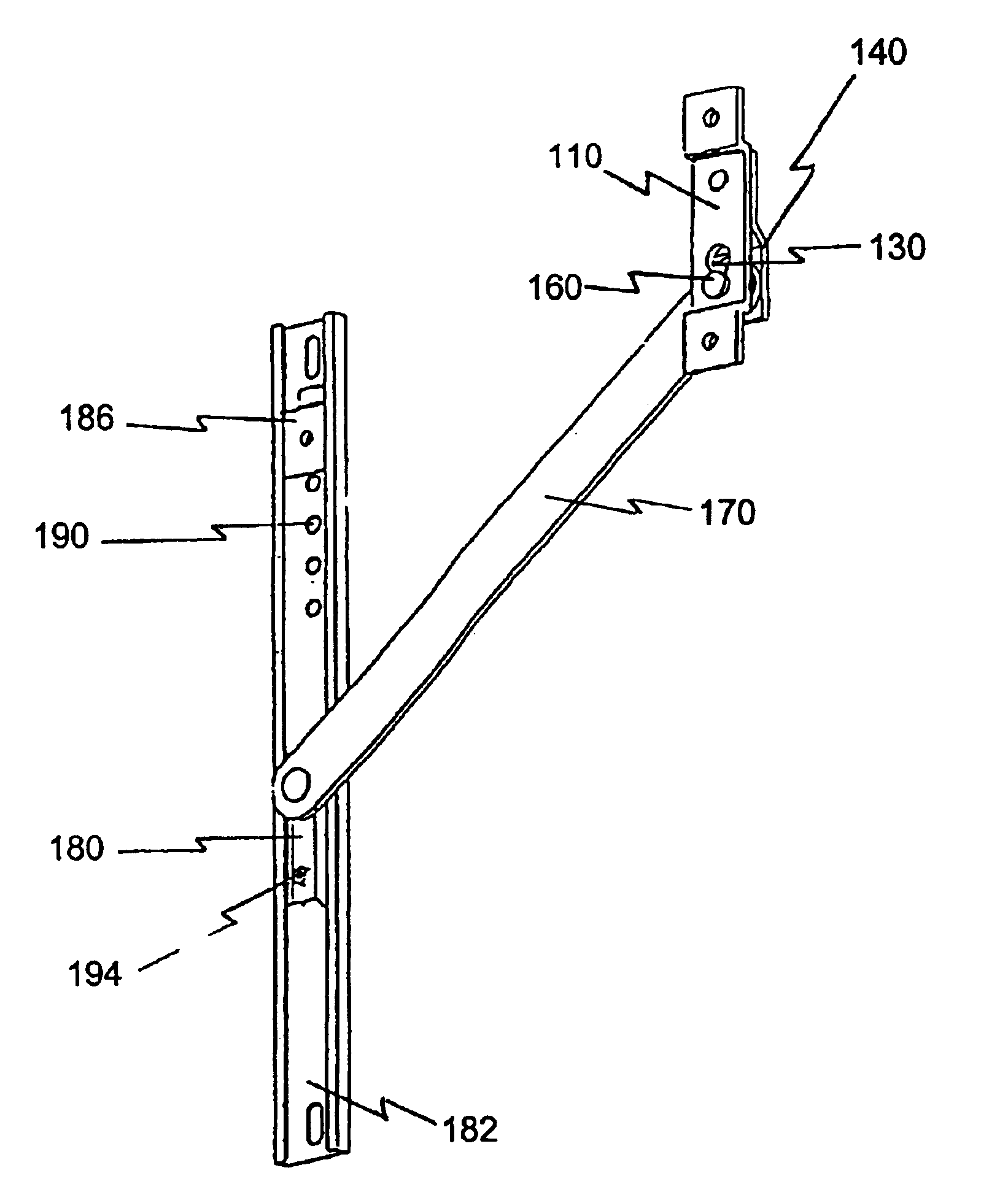Detachable arm limiting assembly