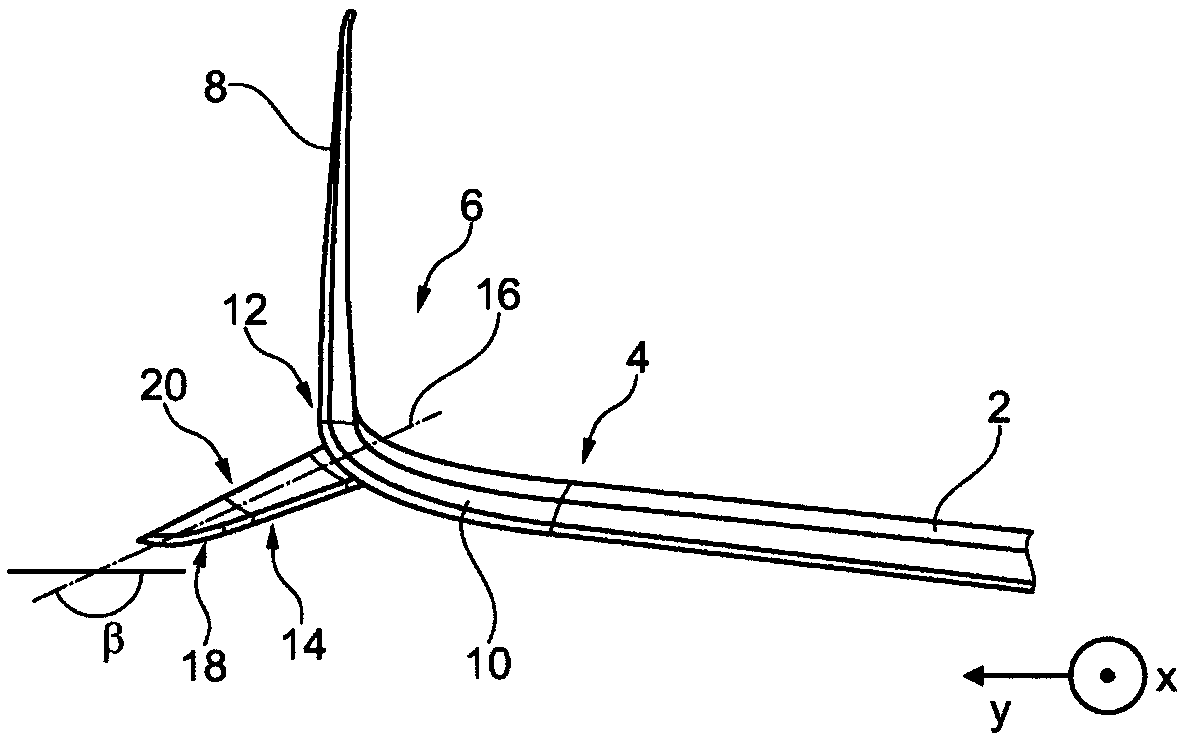 Aircraft with load reducing wing like element