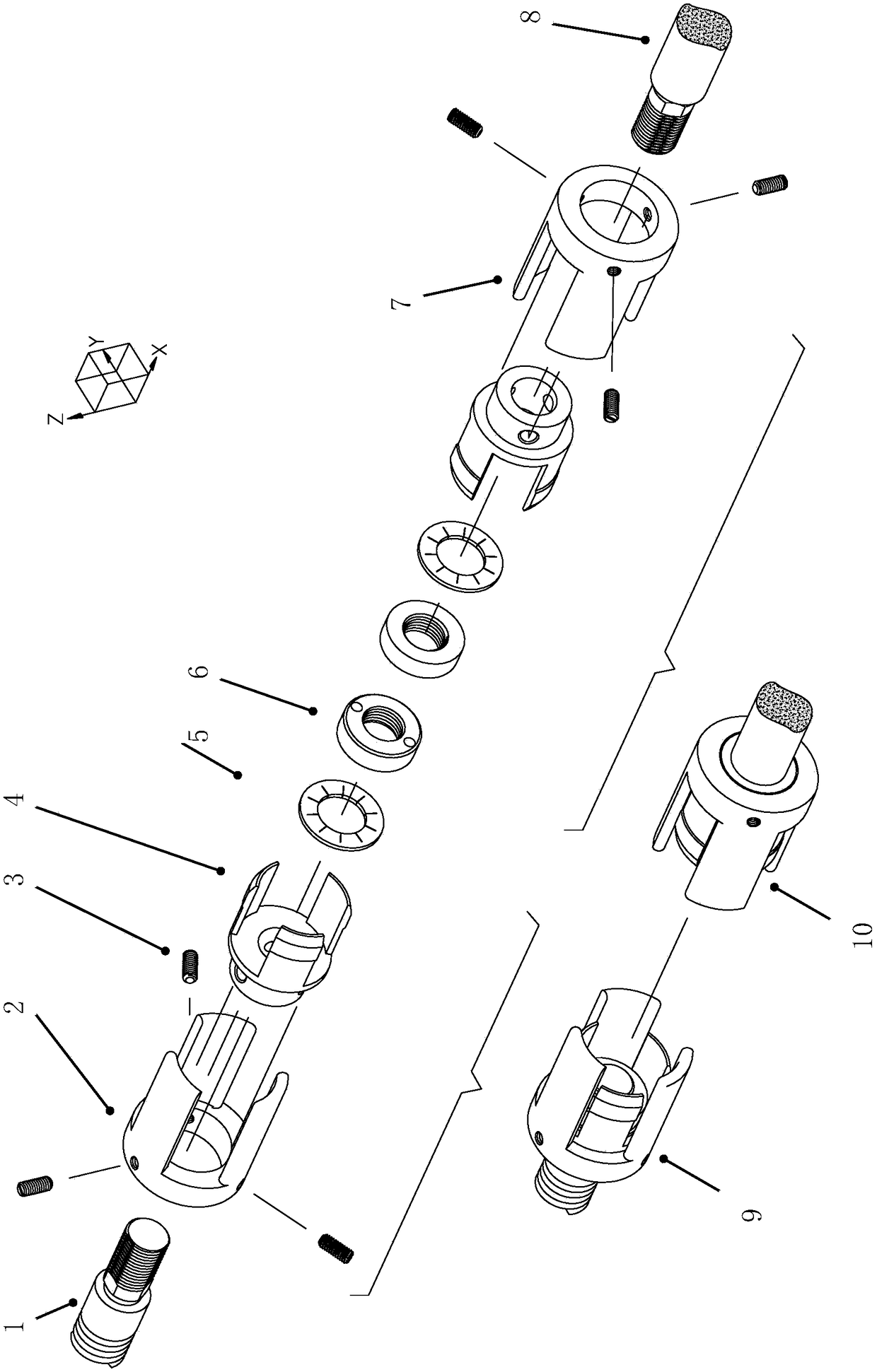 Electric connector with self-adaptive rotating position for transmitting torque