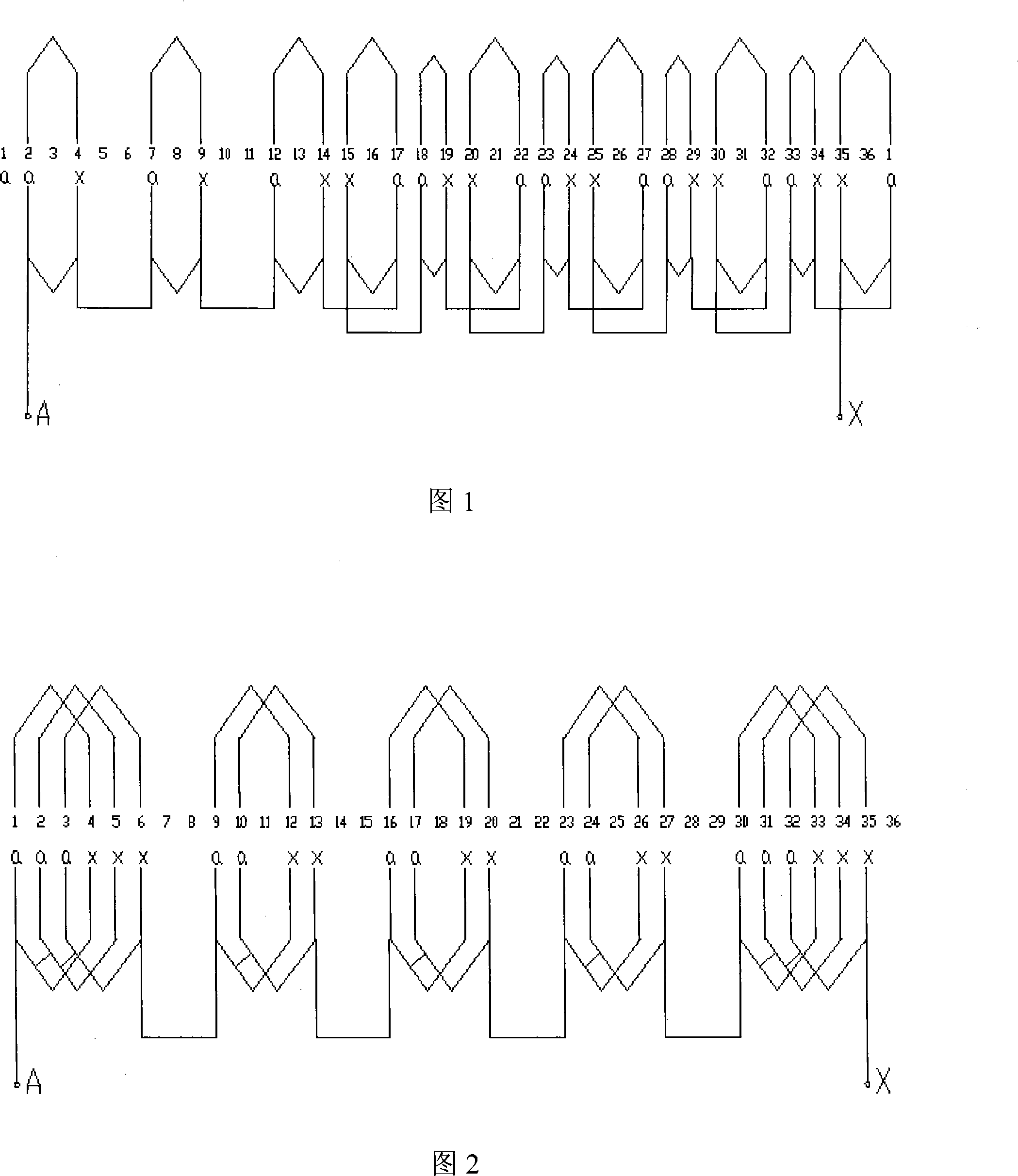 Equal circle type single-phase winding of intermediate frequency permanent magnet generator
