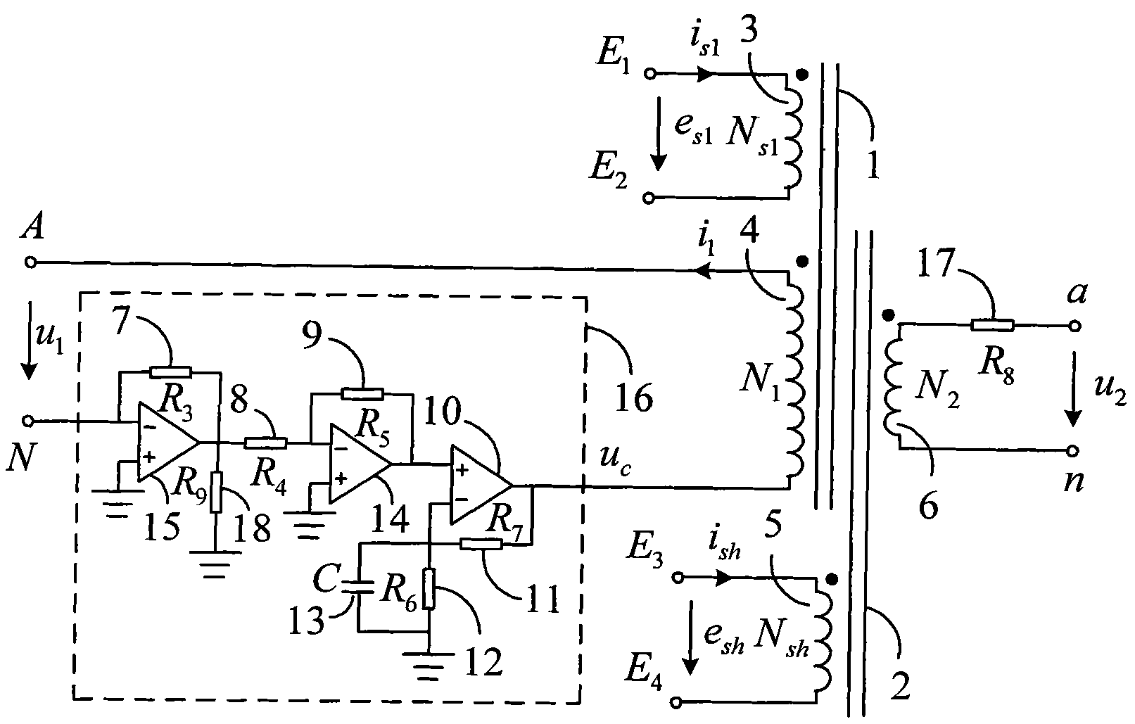Periodic non-sinusoidal wave reference of electronic voltage transformer with voltage booster