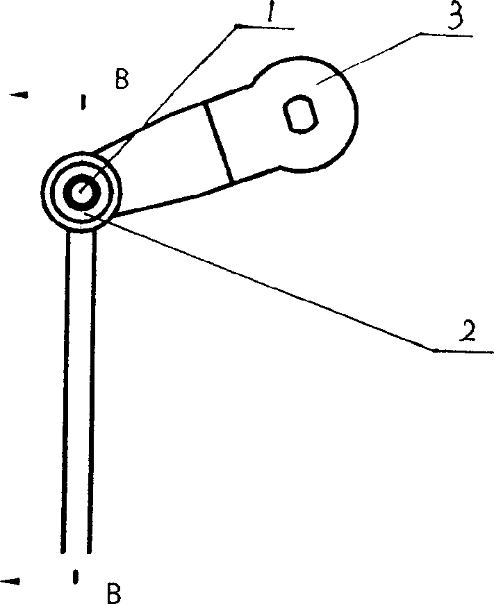 Vehicle gearshifting cable connector and gear shifting rotary arm assembling structure