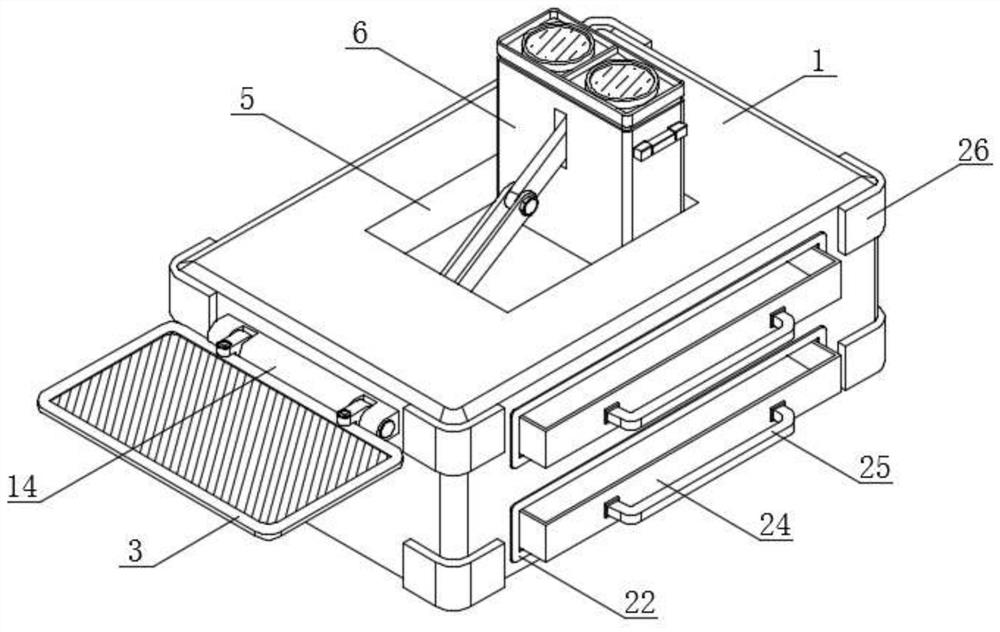 Surveying and mapping data acquisition device for constructional engineering based on unmanned aerial vehicle oblique photography technology