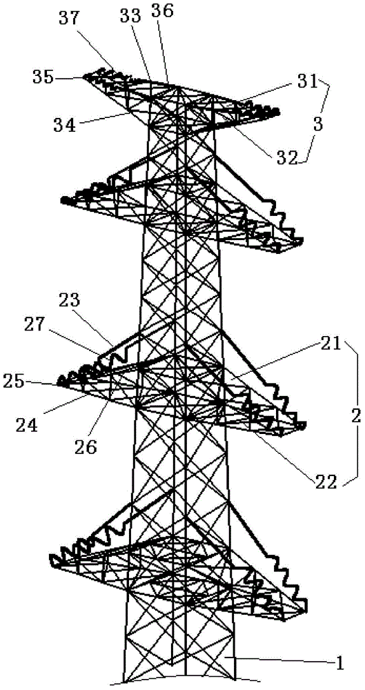 A linear tower