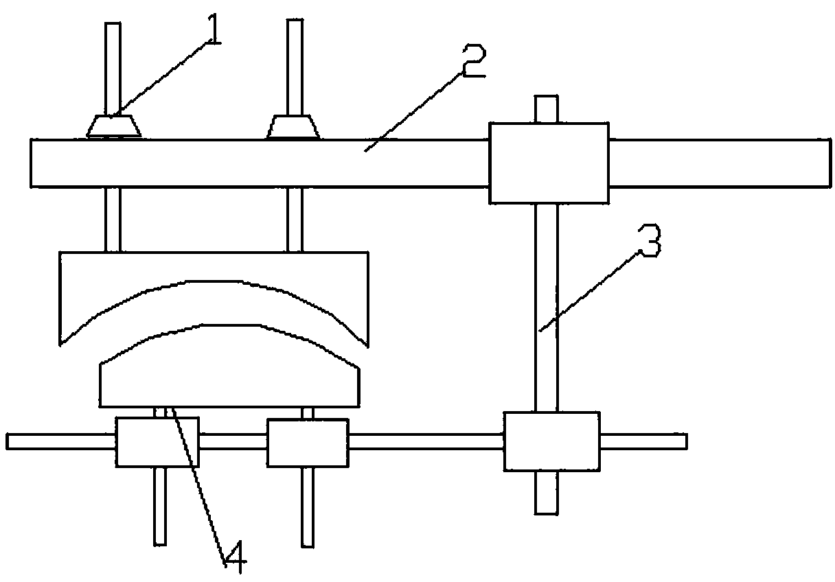 Clamping part of telescopic spanner