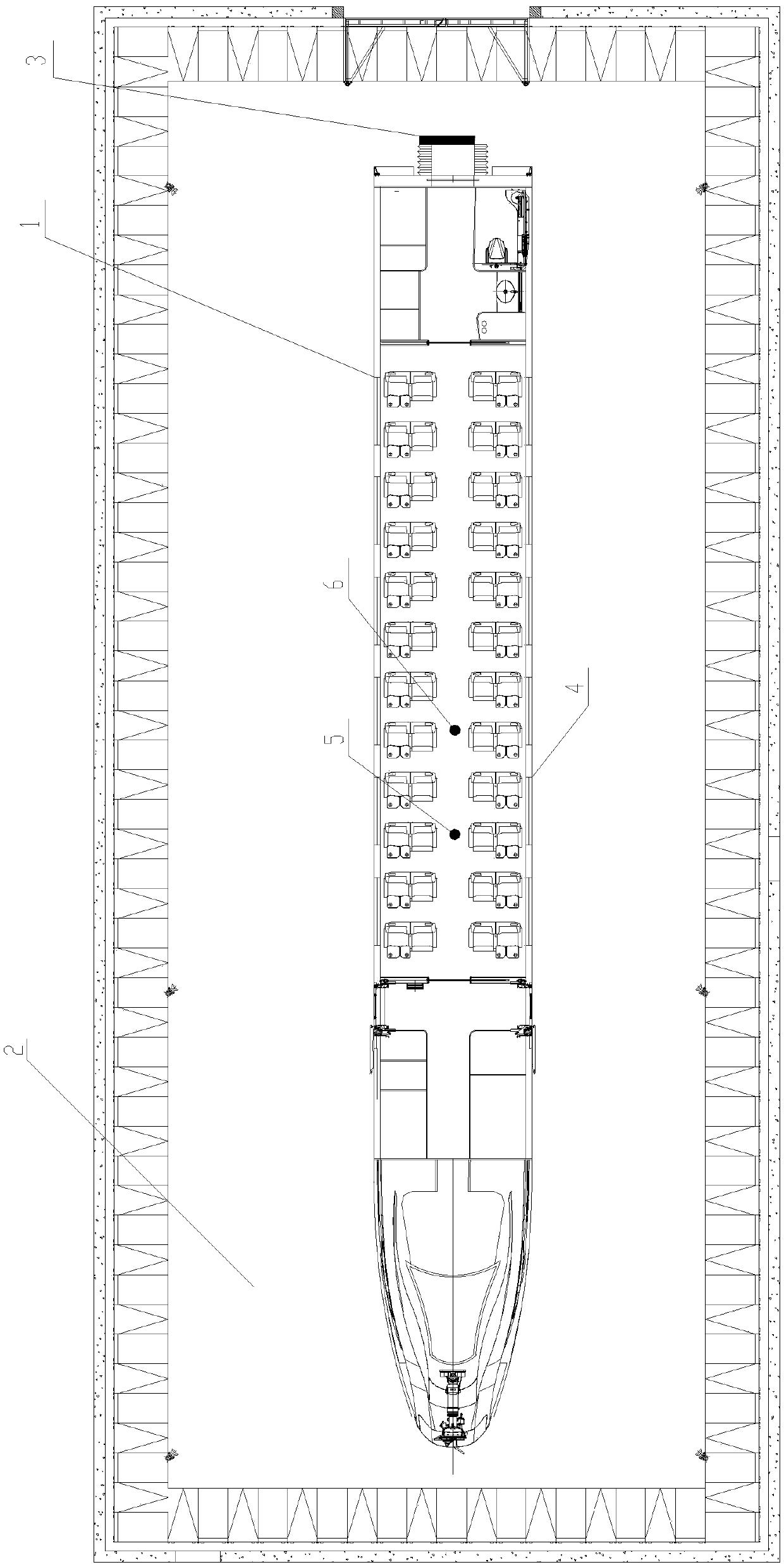 Test method for sound insulation property of train body panel based on vehicle semi-anechoic room environment