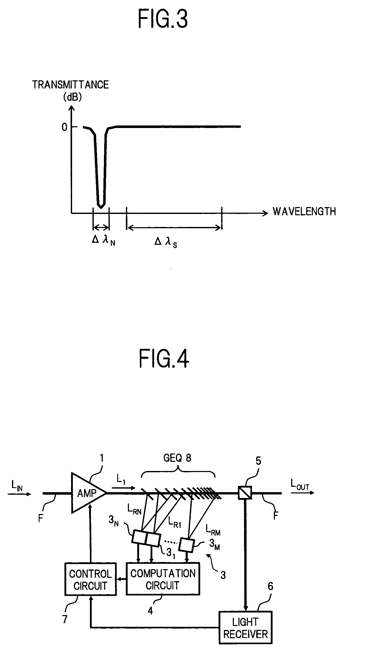 Optical amplifier and optical monitor circuit