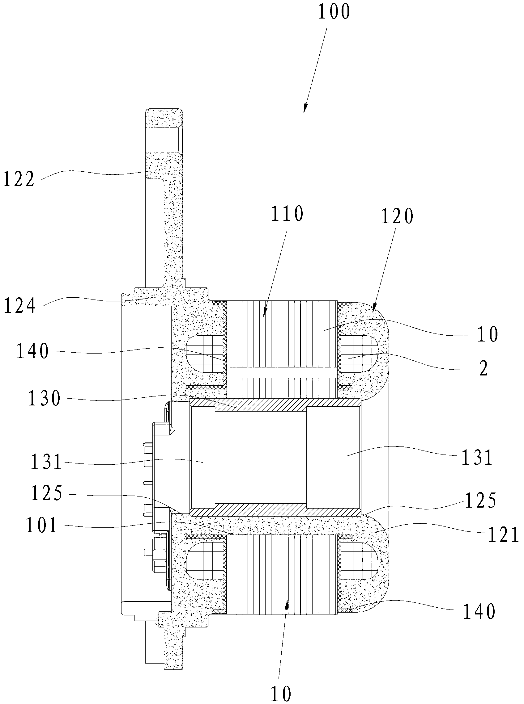 Motor stator and external rotor motor with motor stator