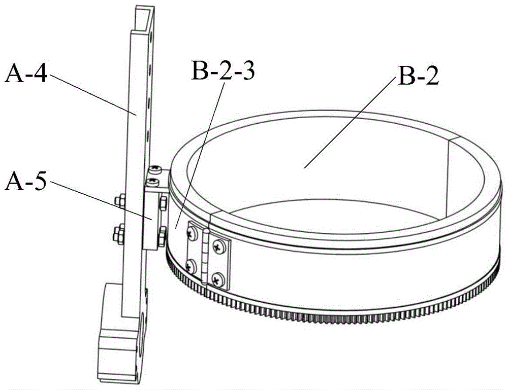 A split-type lower limb wearing measurement device and following control method