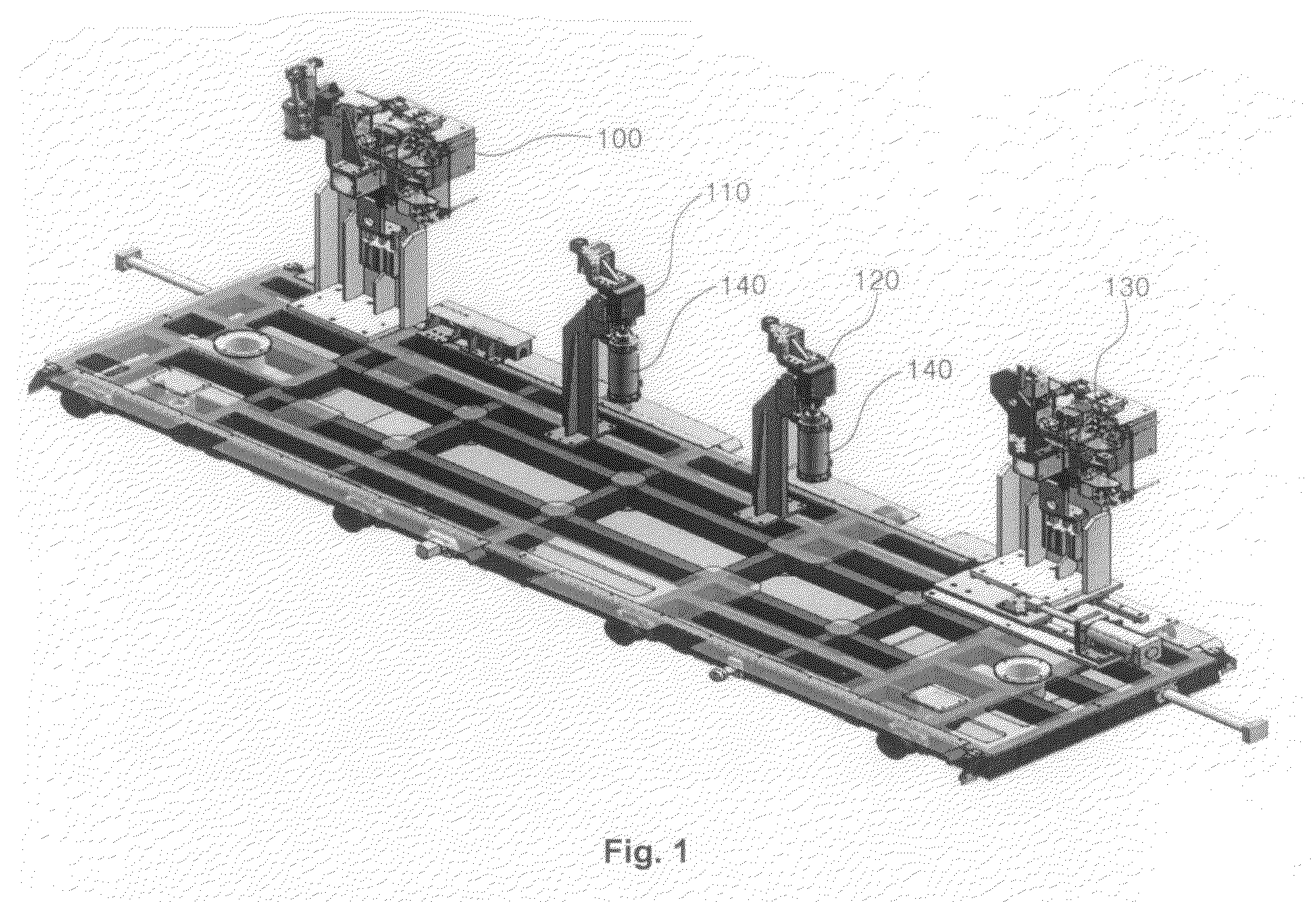 Clamping device for vehicle body transfer cart