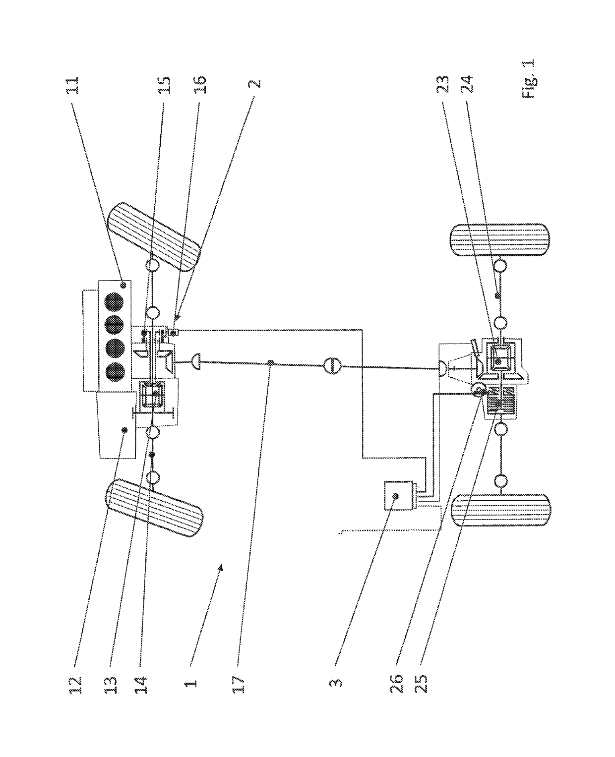 Method for controlling a motor vehicle operated in all-wheel drive at times