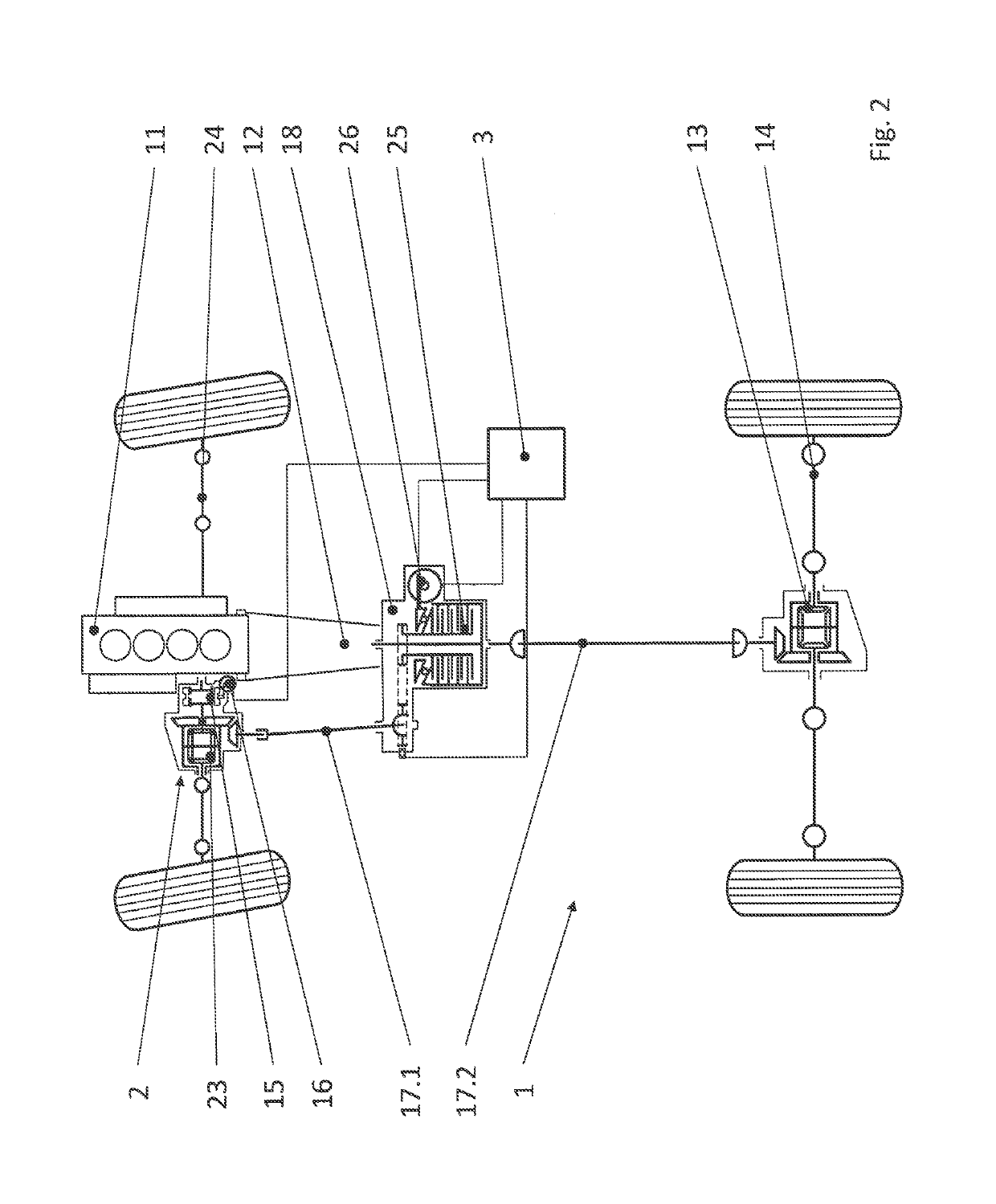 Method for controlling a motor vehicle operated in all-wheel drive at times