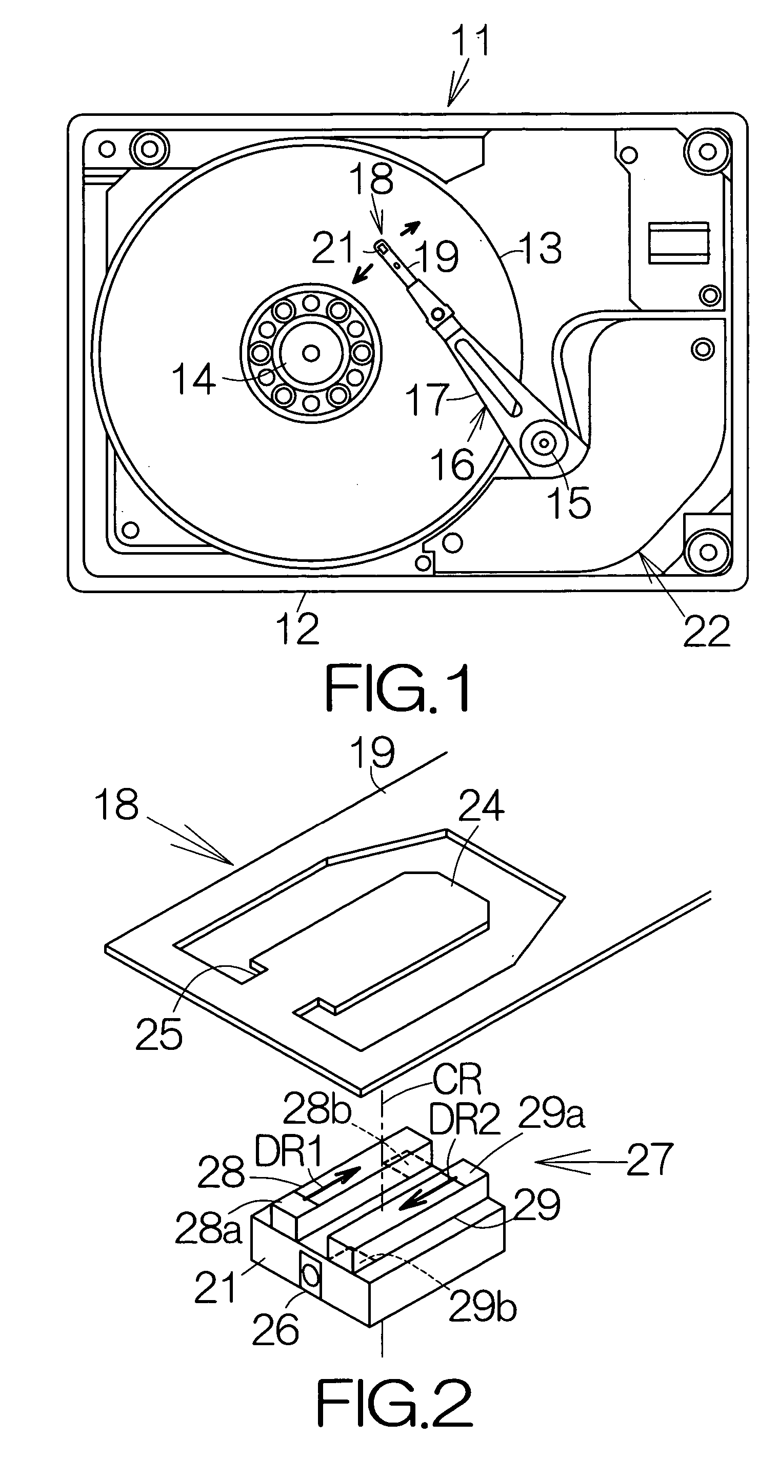 Microscale driving unit and recording disk drive