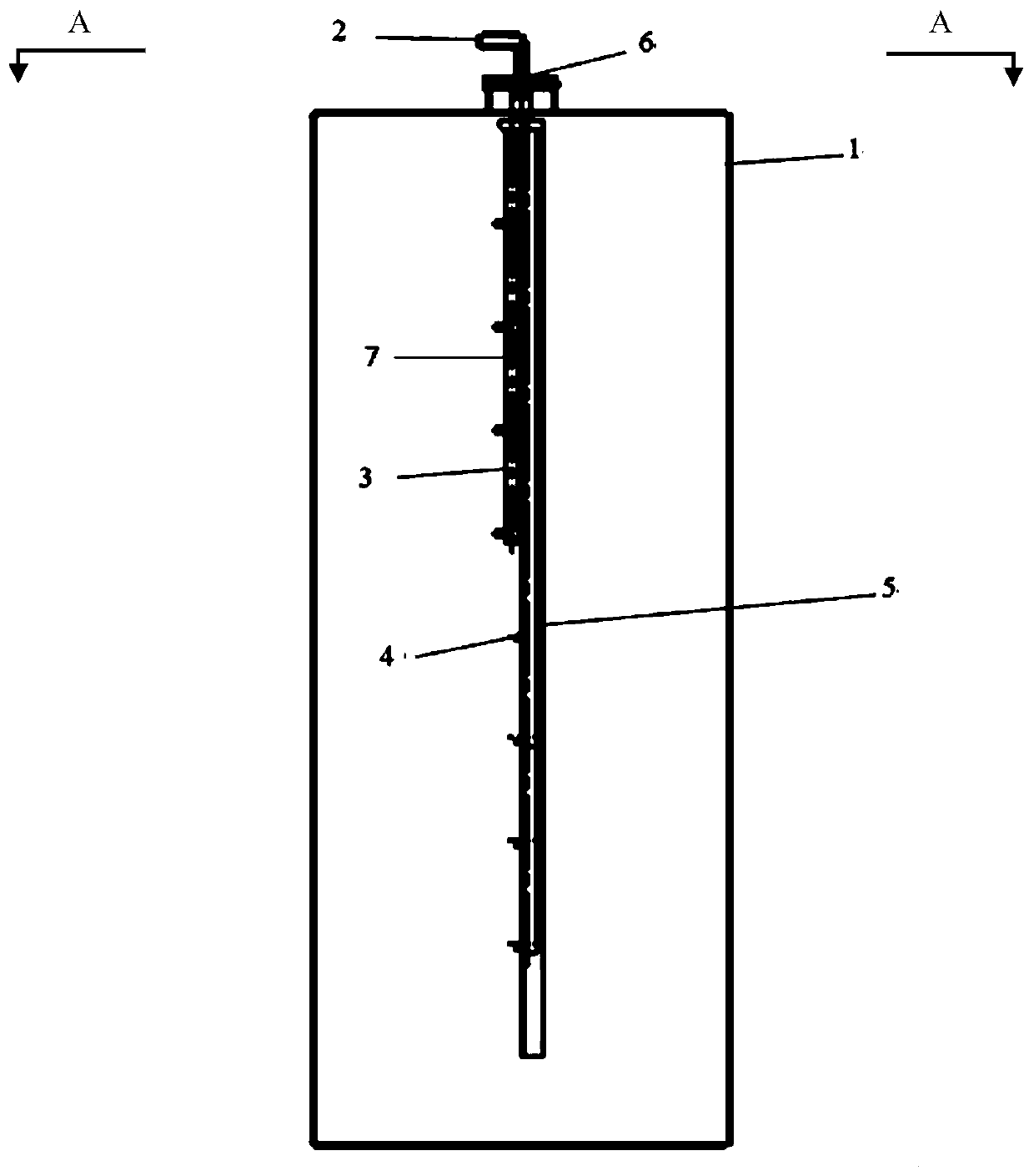 Pollutant solid remover spraying device for branch tube