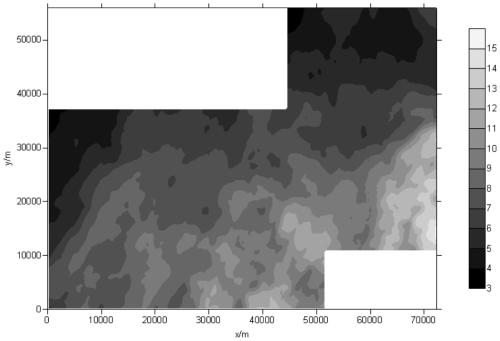 Method and system for calculating sand dune bottom surface elevation using desert surface elevation data