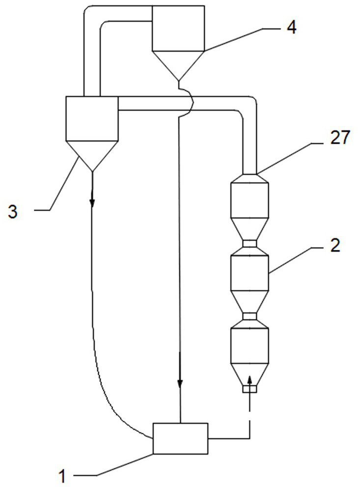 Spouting furnace system for semicoke destructive distillation of oil shale or shale semicoke and destructive distillation method thereof