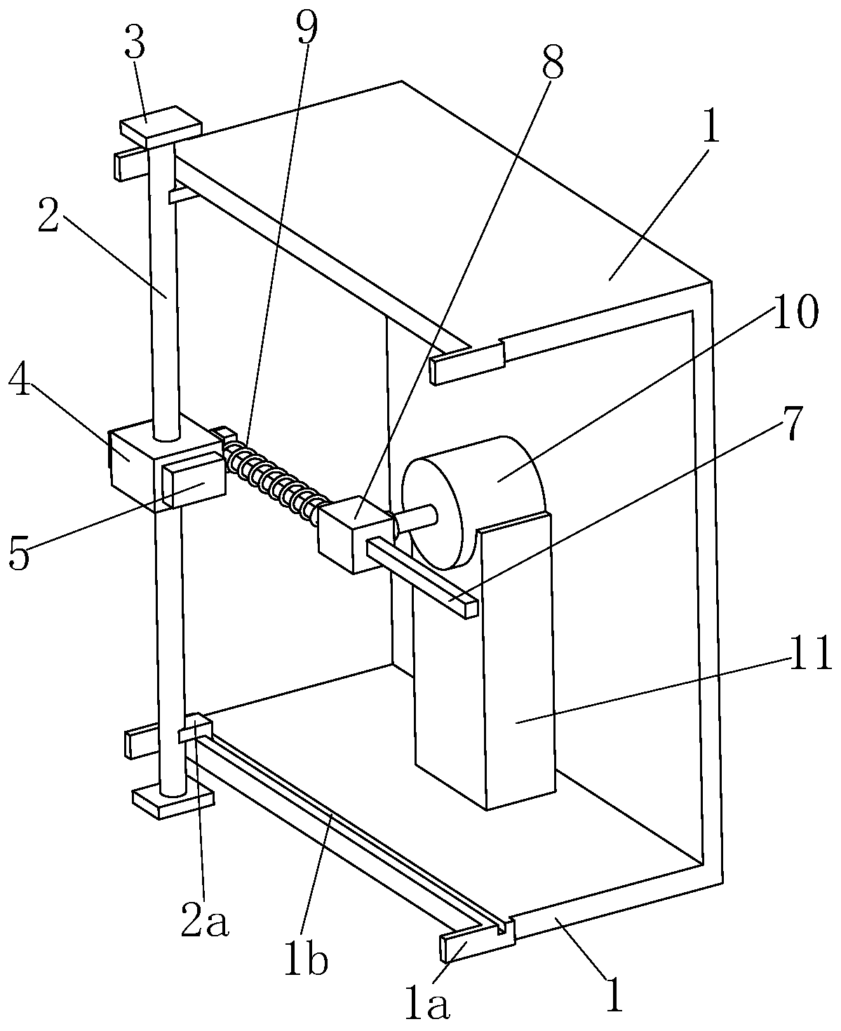 An automatic cleaning device for the inner wall of the door frame