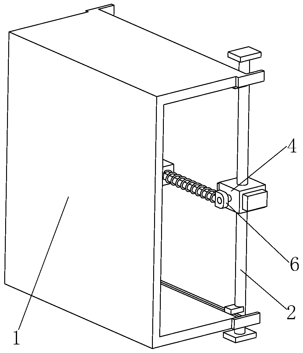 An automatic cleaning device for the inner wall of the door frame