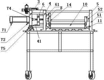 Battery module compressing equipment and rack thereof