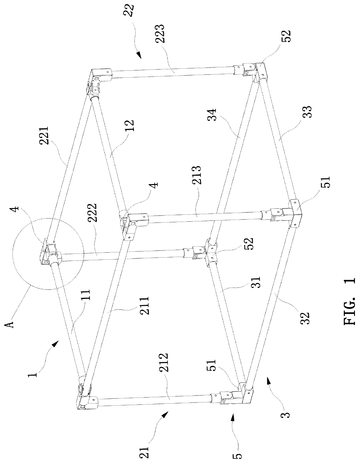 Pet tent support structure