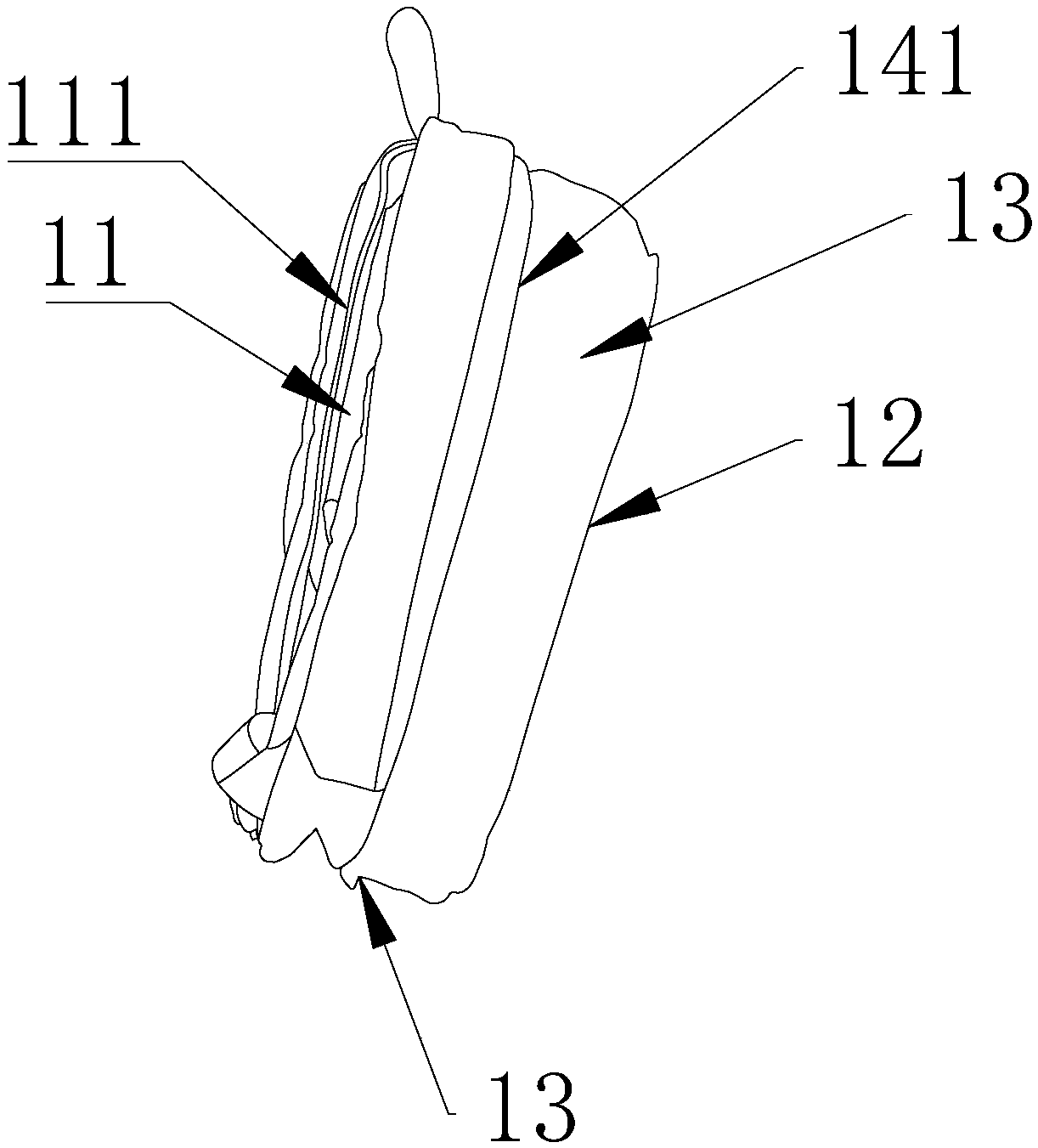 Schoolbag provided with anti-theft air cushion protection layer