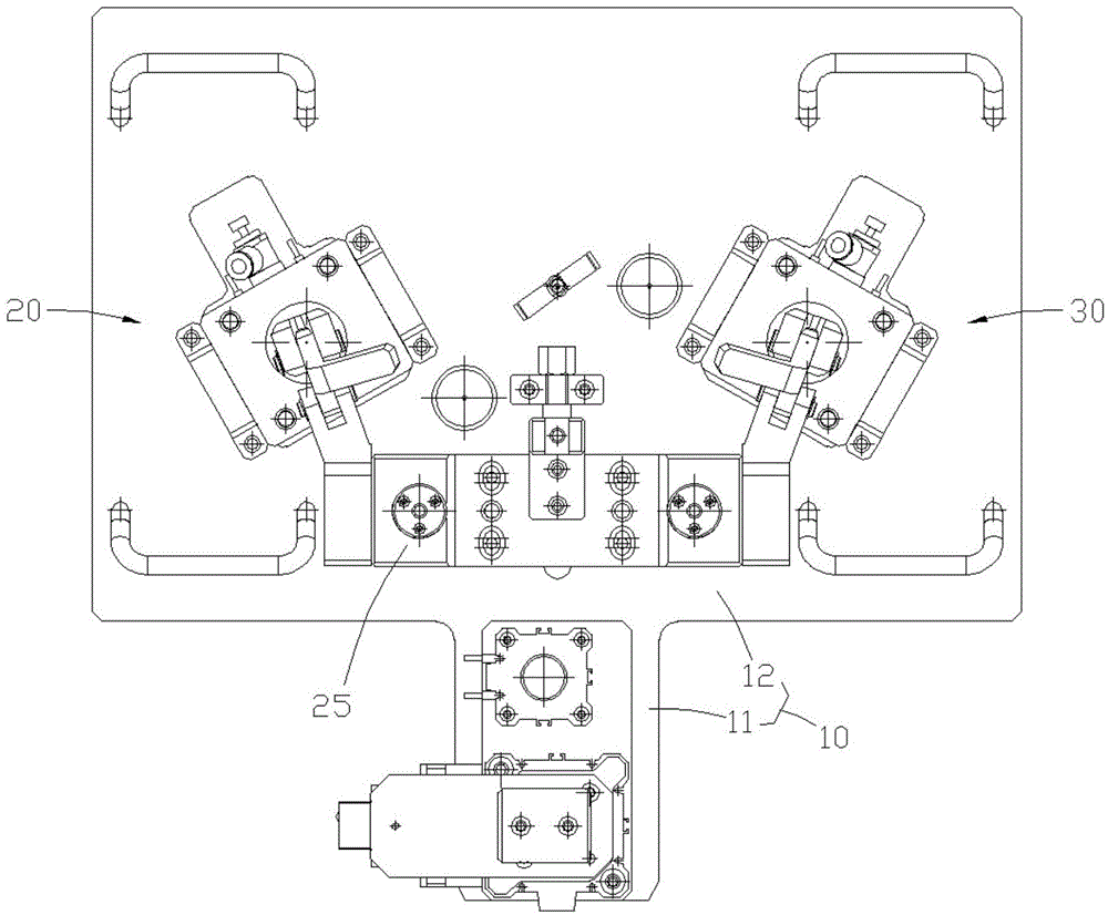 Fixed jig with displacement monitoring equipment