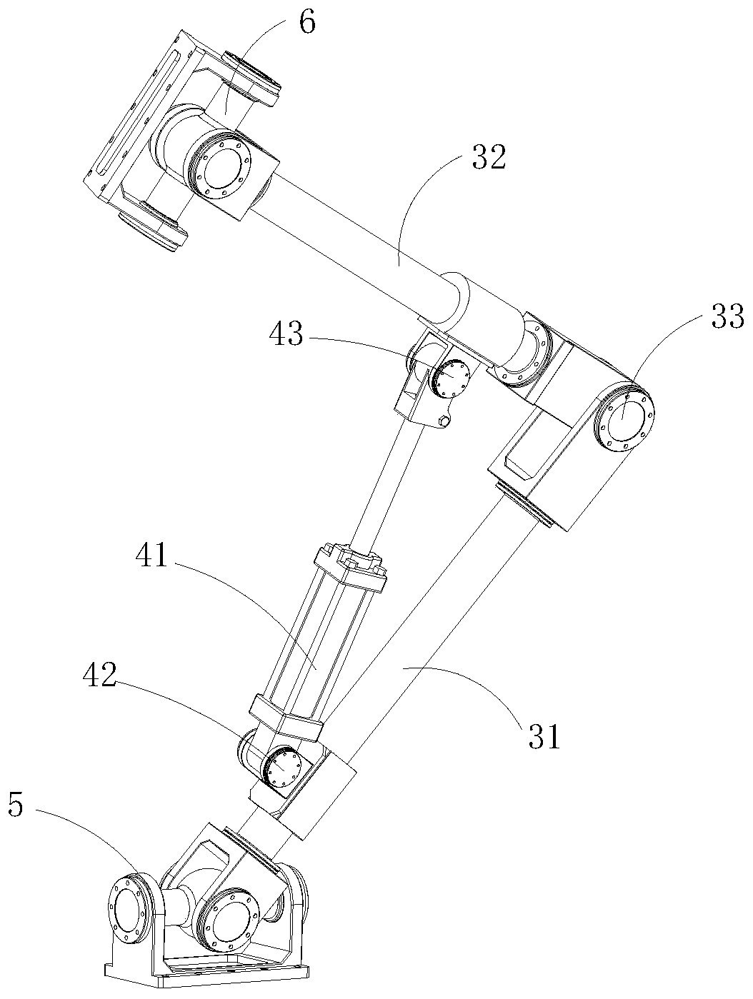 Three-degree-of-freedom motion simulator