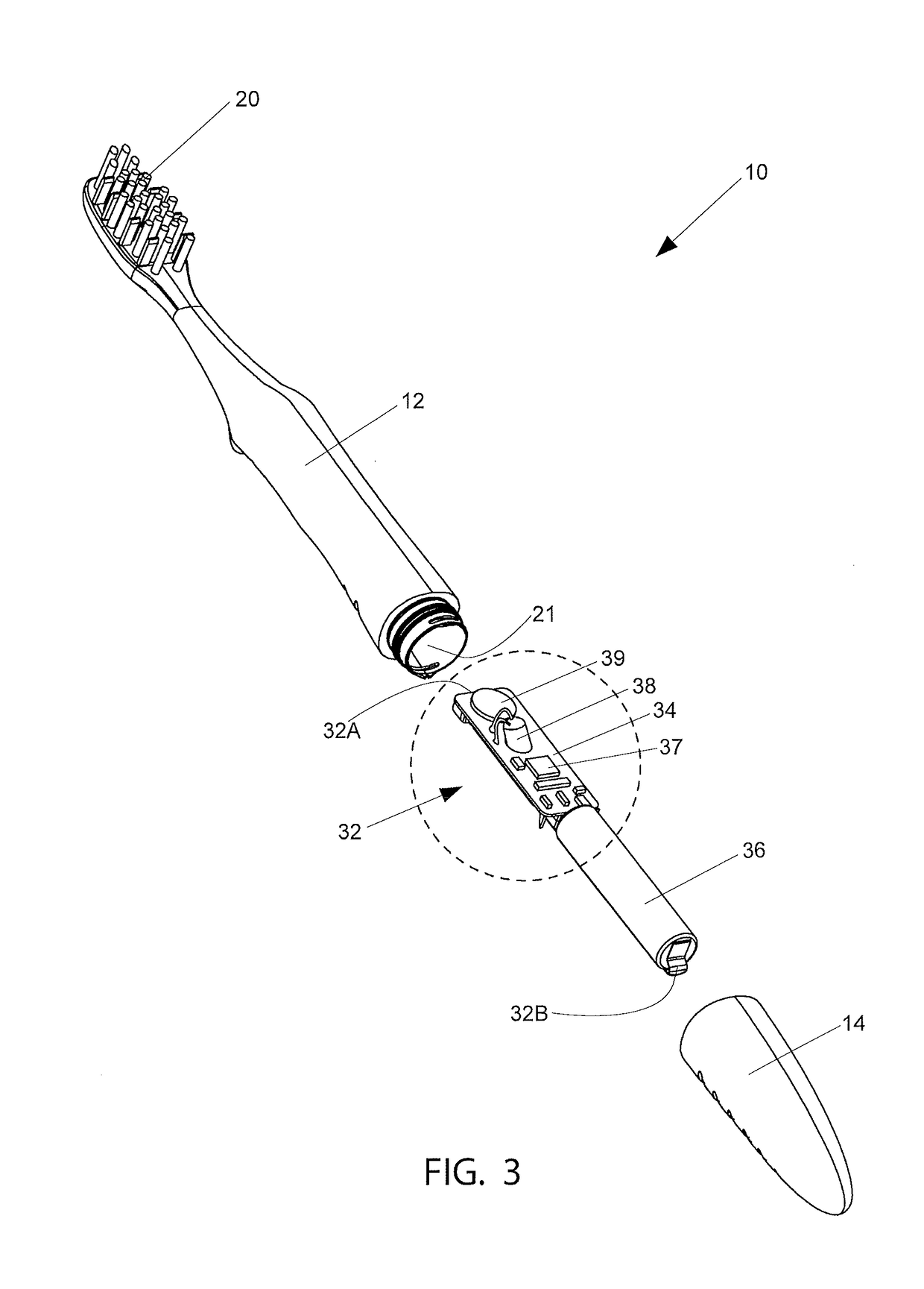 Manual tooth brush with timer