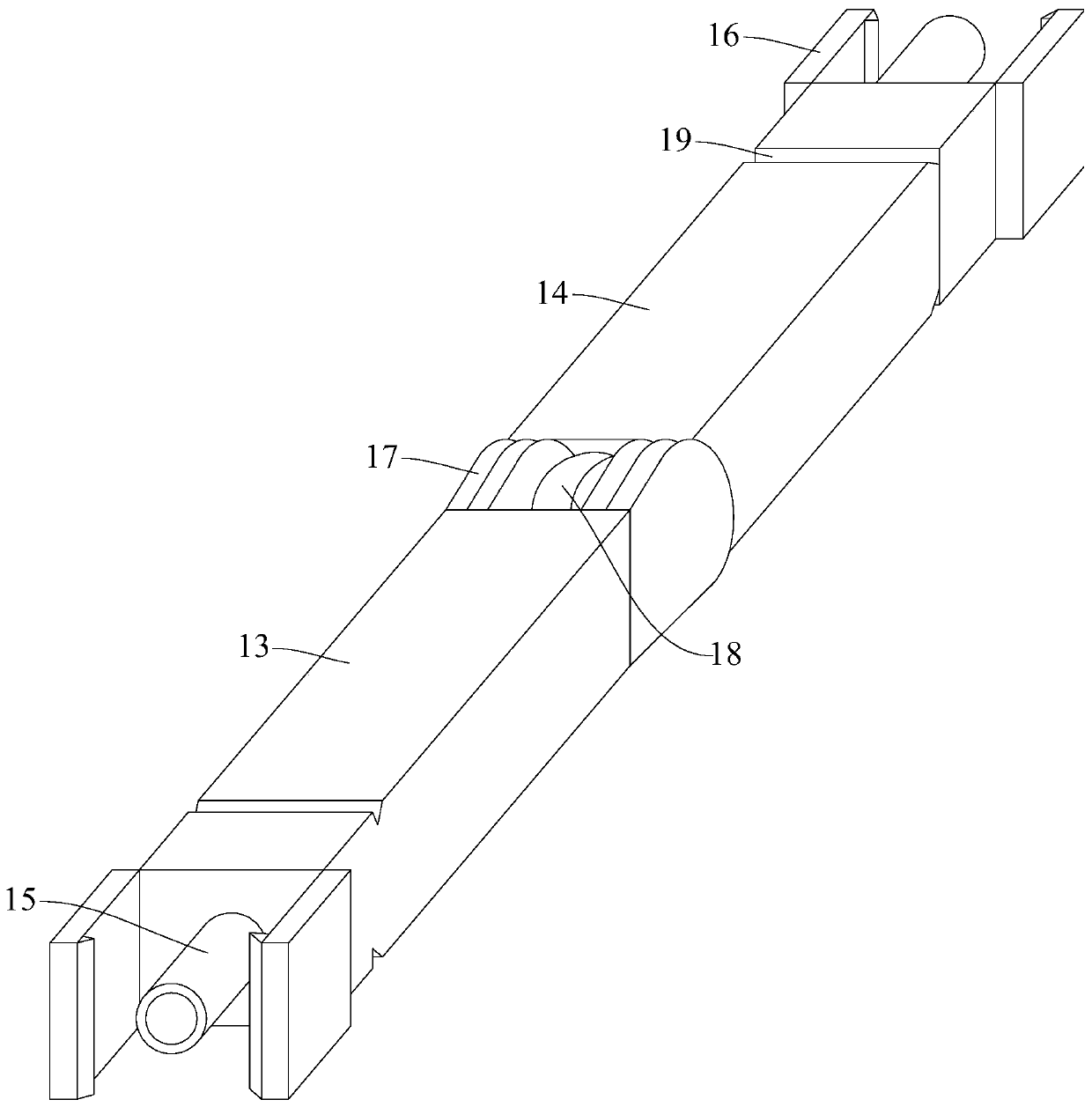 Modular negative-pressure heat dissipation device for computer