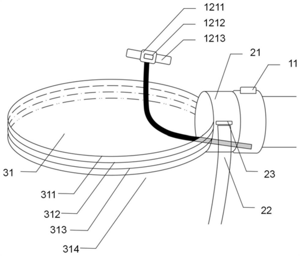 Multifunctional local heat preservation monitoring device