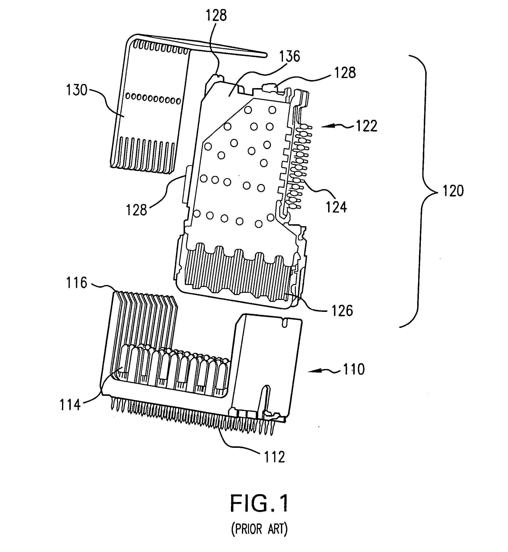 Electrical connector for interconnection assembly