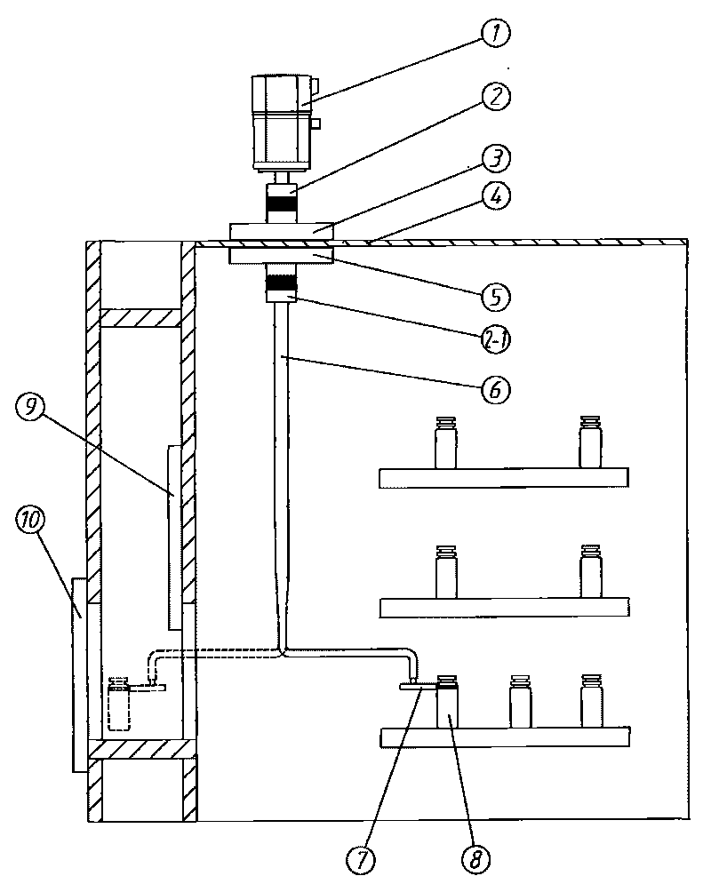 Method for fully-automatic on-line sampling of freeze dryer