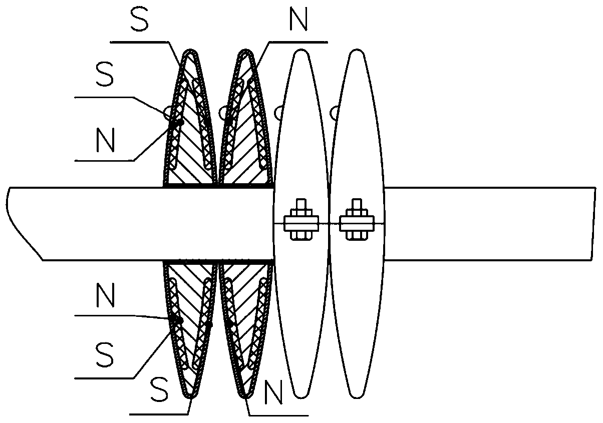 An electromagnetic type ultra-thin-wall pipe multi-diameter segmental bending forming device