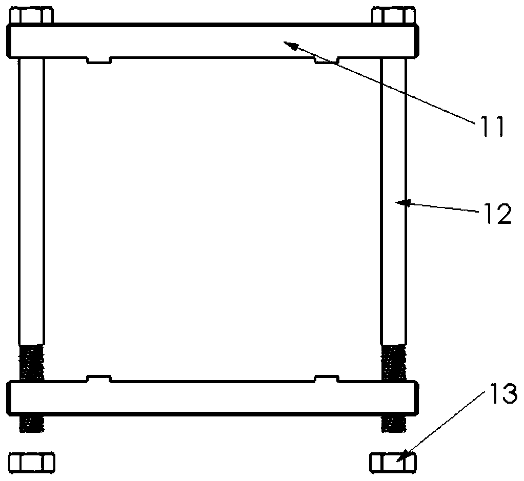 A self-tightening external flow cavity solid oxide fuel cell stack