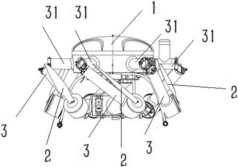 Method for portable folding novel multi-rotor unmanned aerial vehicle