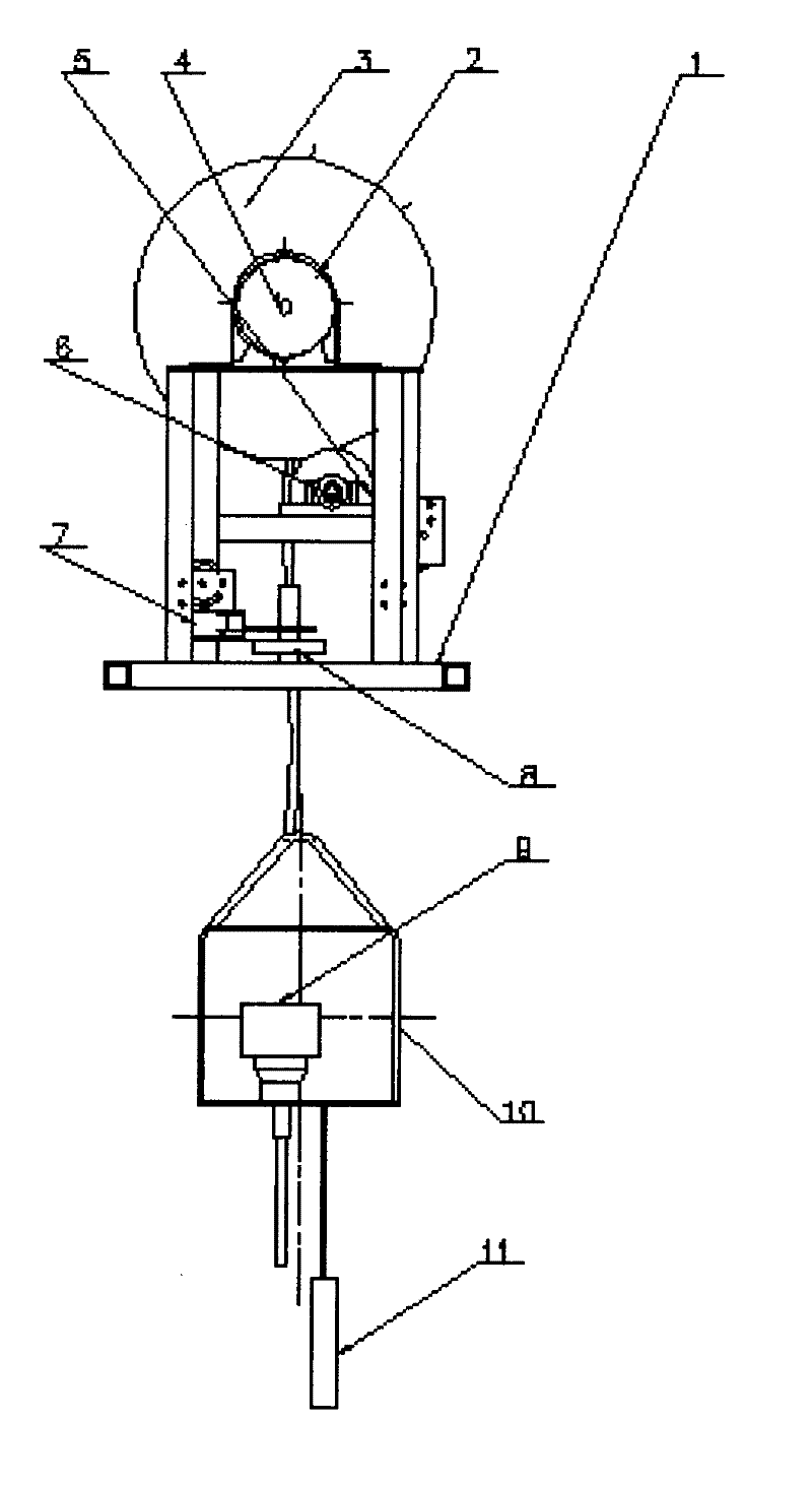 Lifting type silo comprehensive monitoring mechanism