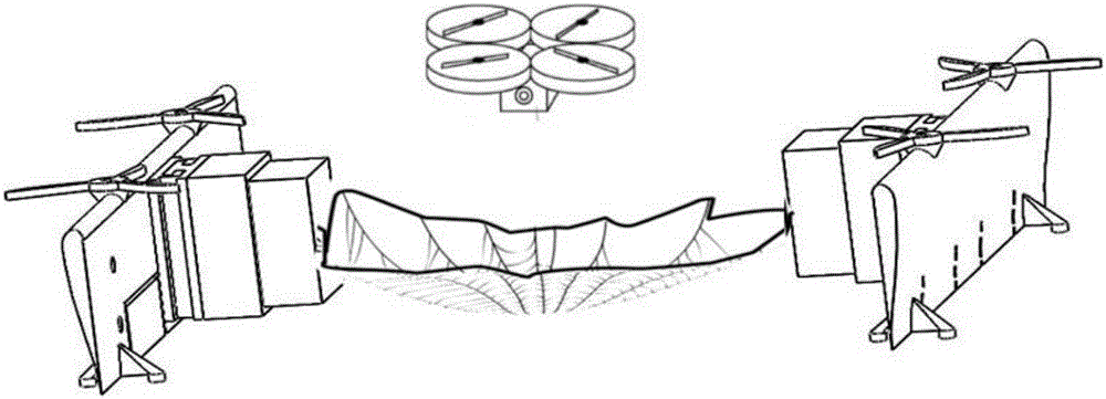 Separable four-propeller double-wing unmanned aerial vehicle