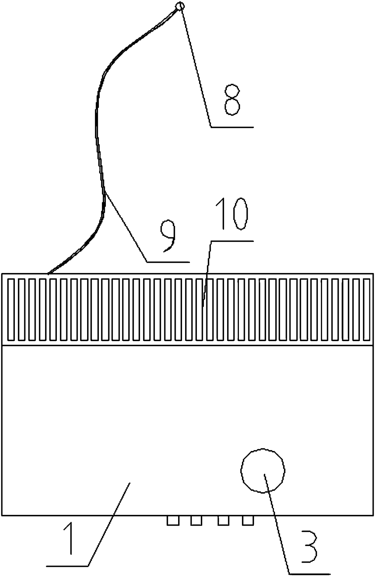 Temperature monitoring alarm device for automatic chemical control